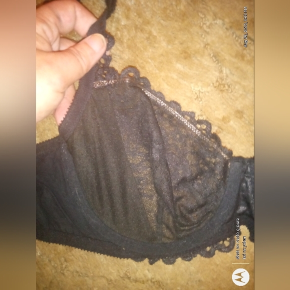 Victoria's Secret Unlined Lace Demi Bra 36D Black - Picture 4 of 7